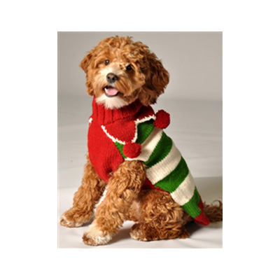 Chilly Dog Festive Holiday Elf Dog Sweater