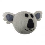 Wooly Wonks Safari Koala Ball Dog Toy