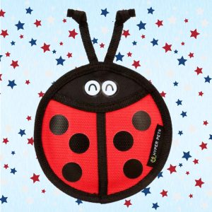 Hyper Pet Fire Hose Friends Ladybug Dog Toy