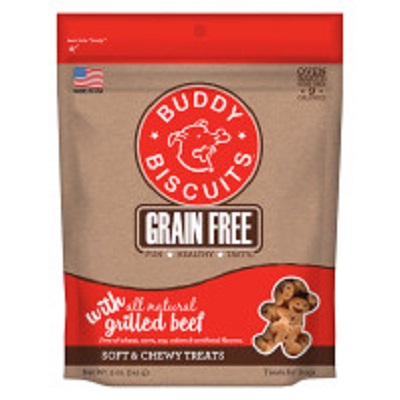 Buddy Biscuits Grain Free Chewy Grilled Beef