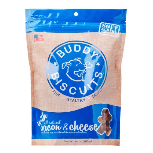 Buddy Biscuits Chewy Bacon Cheese Dog Treats