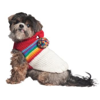 Chilly Dog Vintage Ski Hoodie Dog Sweater