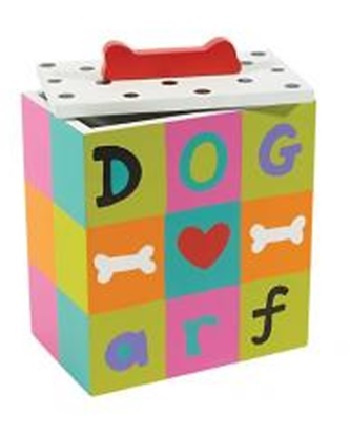 Up Country Hand Painted Arf Dog Treat Box