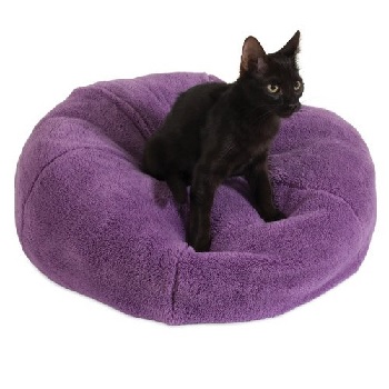 Petmate Jackson Galaxy Comfy Purple Dumpling Cat Bed