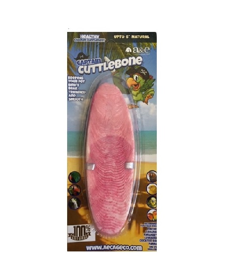 A&E Captain Cuttlebone Pink Healthy Bird Natural Toy