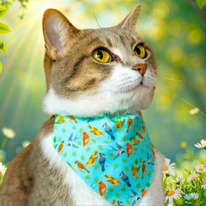 Made By Cleo Birds of a Feather Cat Bandana