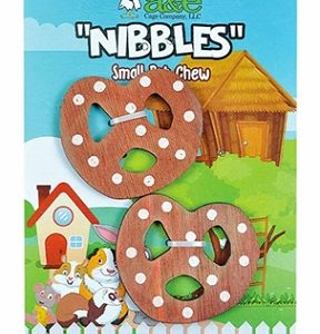 D A & E Nibbles Wooden Pretzel Small Pet Toy