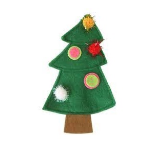 Imperial Cat Around Refillable Holiday Christmas Tree Cat Toy
