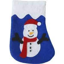 Imperial Cat Around Refillable Holiday Blue Snowman Stocking Cat Toy
