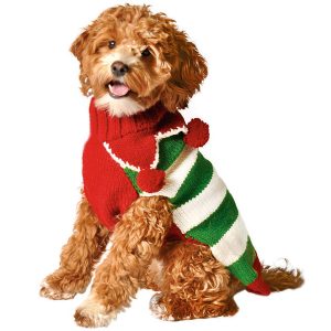 Chilly Dog Holiday Elf Dog Sweater