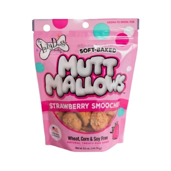 Lazy Dog Cookie Co. Mutt Mallows Strawberry Smoochies Soft Cookies