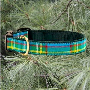 Up Country Designer Kendall Plaid Dog Collar