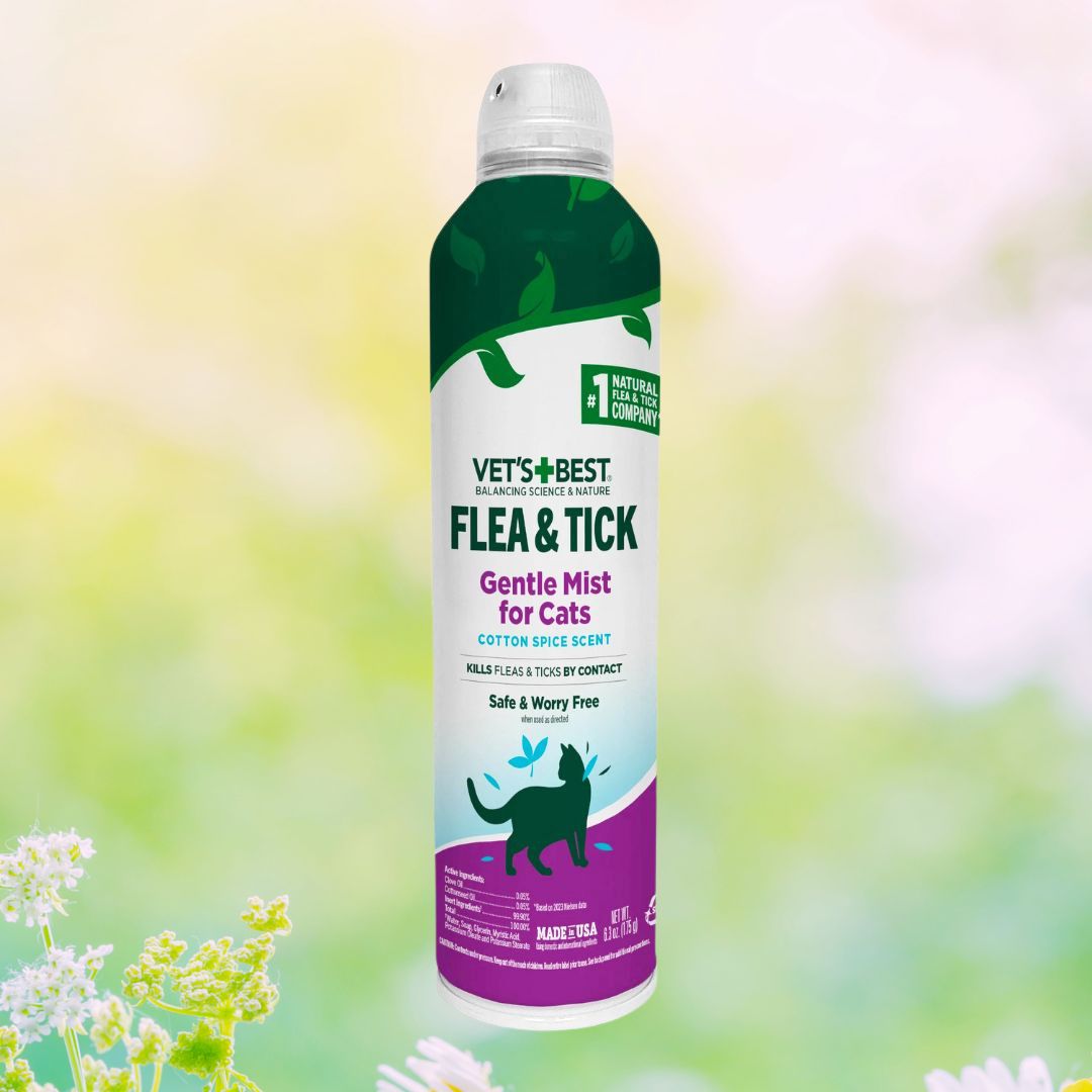 Vet’s Best Natural Flea and Tick Gentle Mist for Cats