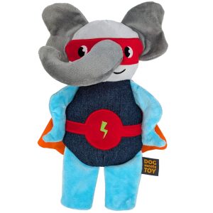 Dog Meets Toy Elephant Superhero 