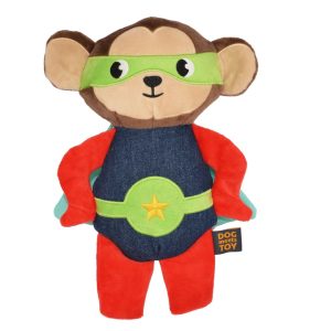 Dog Meets Toy Monkey