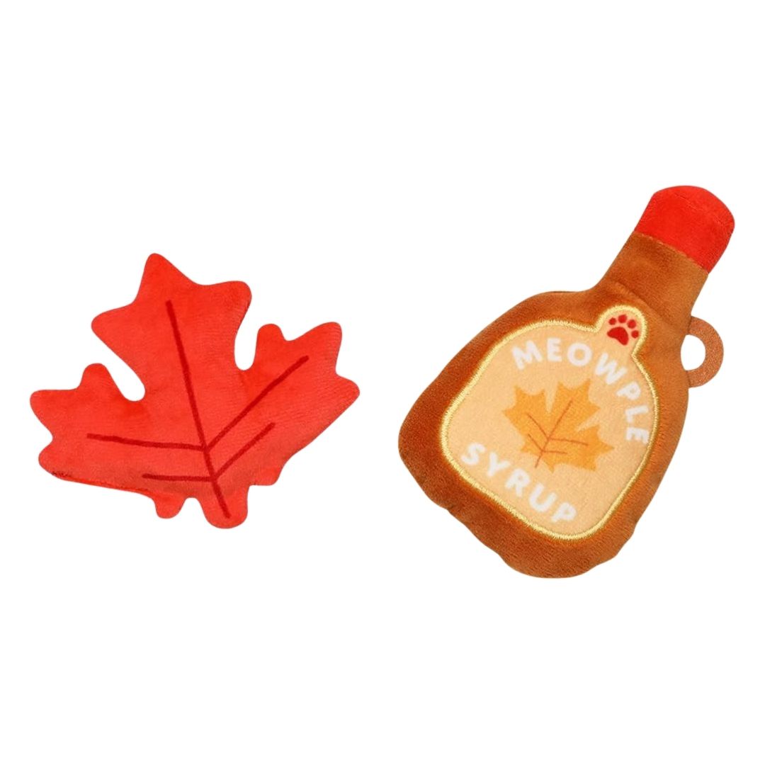 Pearhead Maple Syrup and Maple Leaf Cat Toy