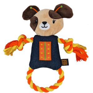 Dog Meets Toy Dog Robot