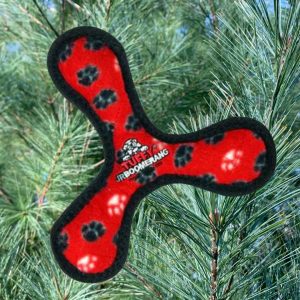 Do you have a favorite pup who loves to run and fetch? Then, Tuffy’s Ultimate Boomerang Squeaky Plush Flyer Dog Toy is the best toy for your energetic pal.