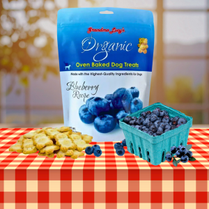 Grandma Lucy’s Organic Blueberry Oven-Baked Dog Treats.